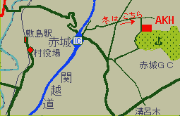 関越道赤城ＩＣから赤城高原ホスピタルへの地図